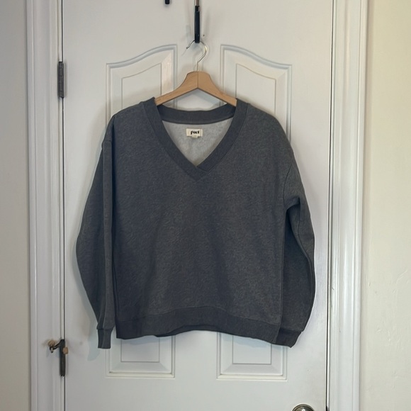 Pact Gray Boxy Long Sleeve Sweatshirt - Picture 3 of 10